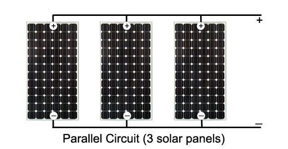 Parallel Circuit with 3 solar panels